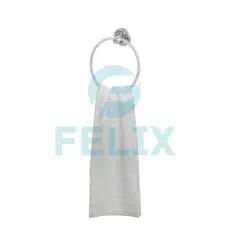 Porta Toalha De Rosto Banheiro Argola Redondo Dupla Fixação