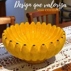 Banana Grande Fruteira para Mesa Decoração de Cerâmica Mesa Cozinha Suporte para Frutas