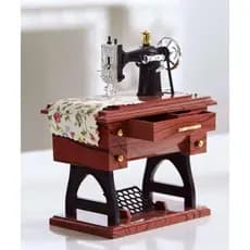 Caixa Musical Mesa de Costura para Decoração