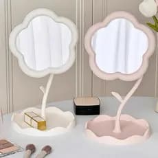 Espelho De Mesa Portátil Para Maquiagem Jóias De Beleza Decoração De Casa