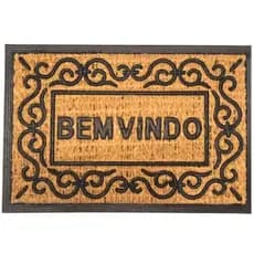 Capacho Porta Entrada 40x60 Tapete Com Base Antiderrapante Emborrachada Casa Escritório