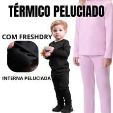 Conjunto Térmico Peluciado Infantil e Juvenil