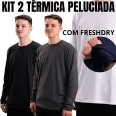 Kit 2 Camisas Masculinas Térmica Peluciada