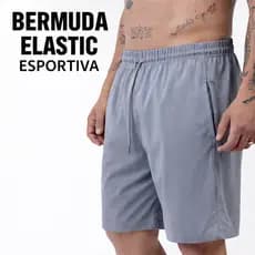 Bermuda Elastic Masculina Treino Esportiva Lenna