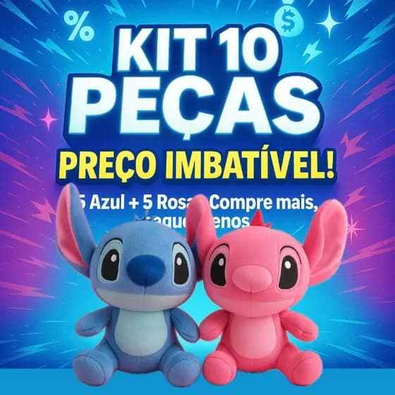 KIT 5 CASAL 30CM Lilo Stitch E Angel pelúcia boneco brinquedo urso de pelucia grande stitich ursinho