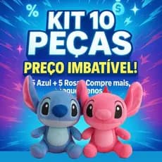 KIT 5 CASAL 30CM Lilo Stitch E Angel pelúcia boneco brinquedo urso de pelucia grande stitich ursinho