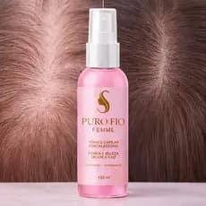 Tônico Capilar Fortalecedor Perfume Feminino Menos Queda Crescimento Tratamento Cabelo e Sobrancelha