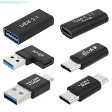dreamedge11 Adaptador Super Velocidade OTG USB C Para Tipo Masculino Feminino Carga Conversor Conector Extensor