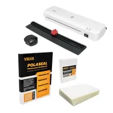 Kit Plastificadora Laminadora Poliseladora A4 PLA43 + 105 Polaseal A4 + 100 Polaseal RG
