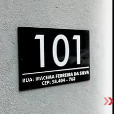 Placa Números para Casa, Loja, Empresa, Galpão, Residencial Acrílico, Personalizado