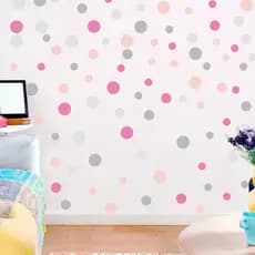 Adesivos de Parede 100 Bolinhas - Decoração Quarto Infantil, Brinquedoteca, Papel Parede