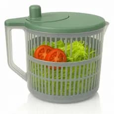 Seca Saladas Manual 2,5 Litros Centrífuga Compacta para Verduras e Legumes