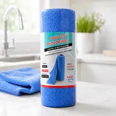 Pano de Microfibra Rolo 20 Panos Lavável Reutilizável Multiuso Cozinha Louças Superfícies Limpeza