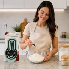 Conjunto de Colheres medidoras de Plástico com 6 peças