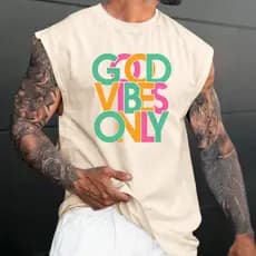 Regata Oversized Moda Praia Good Vibes Clima Tropical Verão Estilo Colorido