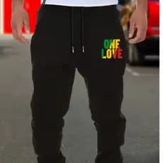 Calça Moletom Masculina Flanelada Leve Inverno One Love Reggae Confortavel