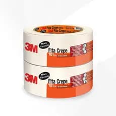Kit C/2 Fita Crepe 3M 101LA 48mm x 50m Uso Geral Pintura Mascaramento