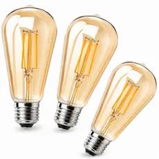 Kit 3 Lampadas Filamento Led Vintage Retro 4w Quente St64