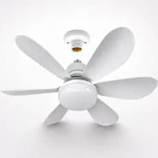 Ventilador De Teto LED E27 40W Com Controle Remoto Silencioso