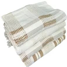 Manta Decorativa de Sofá em Algodão Natural Tela 240x185cm