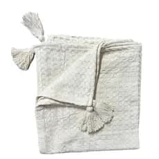 Par Xale Para Sofá Ou Cama Decorativa 1,40 x 1,40 Capa Protetora Colcha 100% Algodão