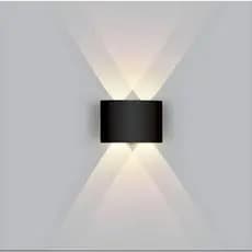 Luminária Arandela Led 4w Meia Lua 4 Fachos Parede Bivolt Luz Branca quente
