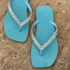 Chinelo Feminino Adulto Com Strass Luxo - Chinelo Feninino - Chinela Feminina - Sandália Feminina