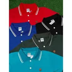 Kit 5 Camisa e Kit 3 Gola Polo Infantil Basica Para Menino 100% Algodão Para Criança e Juvenil