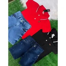 Kit 2  e kit 1 de Conjuntos de Menino Bermuda e Camiseta para Criança Tamanho 1 ao 14 anos