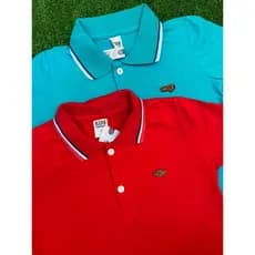 Kit 2 e kit 1 Camiseta Gola Polo Infantil Cores Vivas Para Meninos 100% Algodão Para Passeio 1 a 14 Anos