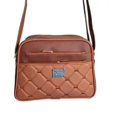 Bolsa Feminina Transversal com 3 Divisórias - Bolsa Casual de Ombro