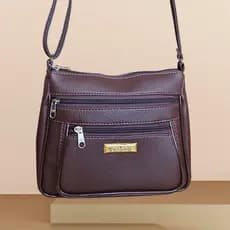"Bolsa Feminina Transversal Pequena  y de Ombro , Prática com 3 Divisórias e Zíper"