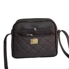 Bolsa Feminina Transversal com 3 Divisórias - Bolsa Casual de Ombro