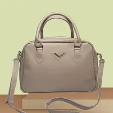 Bolsa Feminina com Divisória e Alça transversal Lateral faixa de Mão Elegante