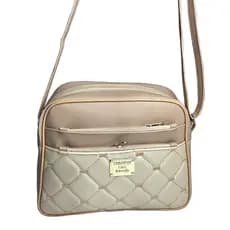 Bolsa Feminina Transversal com Bolsos e Zíper - Bolsa Casual de Ombro