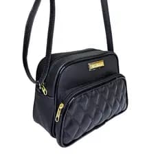 Bolsa Feminina Transversal  Elegante Tiracolo Pequena com Zíper e Alça Ajustável