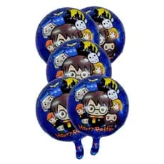 5pçs Balão Harry Potter para decorações de aniversário