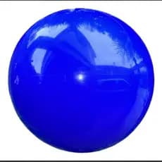 10/20/50 Bola Lisa De Vinil AZUL Coloridas 35cm + Pinos De Pendurar