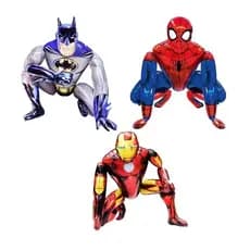 BALAO  para Crianças, Homem-Aranha, Homem de Ferro, Batman, Stand, Decoração de Aniversário para criança Tamanho Médio
