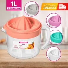 Espremedor De Laranja Limão Manual Frutas Jarra 1020 Ml BPA Free