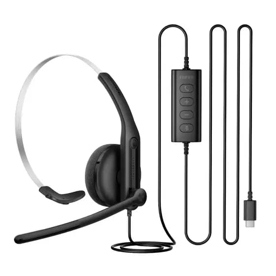 Headset Comunicador Profissional Mono USB EDIFIER CC100 - Preto