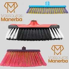 KIT COM 3 VASSOURAS 1 VERONA PLUS + 1 ESFREGÃO + 1 VARRE TUDO