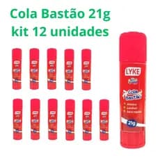 Cola Bastão LYKE  21g kit com 12 unidades