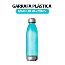 GARRAFA PLÁSTICA ESTAMPADA C/ TAMPA AL - 700ML - AZUL PASTEL - DREAMS BRW