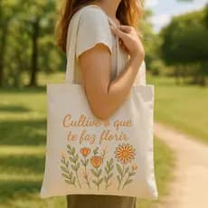 Bolsa Ecobag Estampada Sacola Ecológica 100% Algodão 35x38