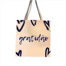 Ecobag gratidão Ecológica 100% Algodão