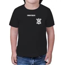 Camiseta de time infantil Futebol Blusa de time Corinthians