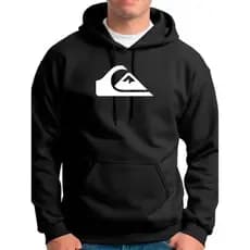 Moletom Masculino Quiksilver Peluciado | Com Capuz e Bolso | Personalizado | Blusa de Frio Estilosa