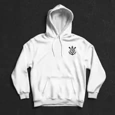 Moletom Corinthians Unissex 2025 | Blusa de Frio Canguru com Capuz | Casaco Timão Premium