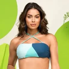 Biquíni Neon Donna Carioca – Top Cortininha multiformas e Calcinha Asa Delta